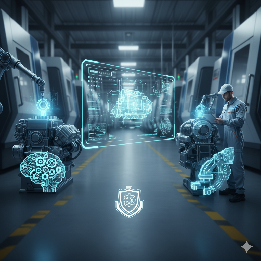 Maquinaria industrial en operación